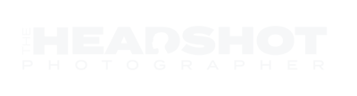 The Headshot Photographer Logo in color porcelain on transparant