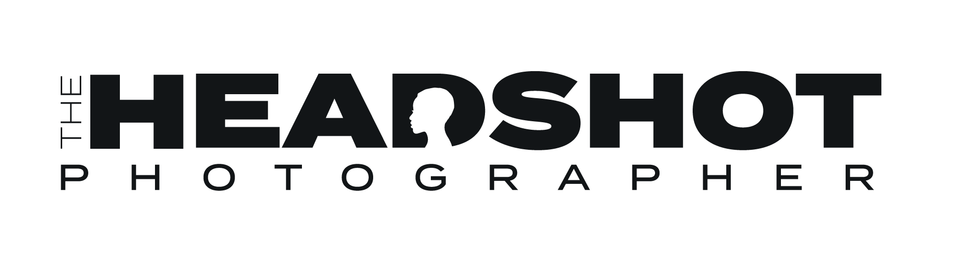 The Headshot Photographer Logo in color ink on transparant